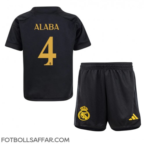Real Madrid David Alaba #4 Tredje Dräkt Barn 2023-24 Kortärmad (+ Korta byxor)